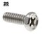 Prime-Line #10-24 x 1/2 in Phillips Hex Machine Screw, Plain 25 PK 9012822 - alternate 3